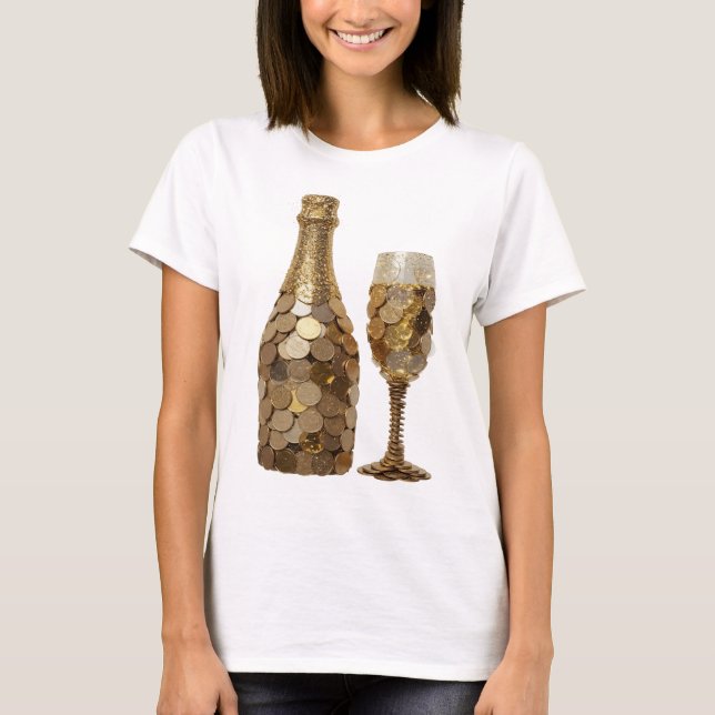 T-shirt ART ABSTRAIT argenté Sharp Design abstrait (Devant)
