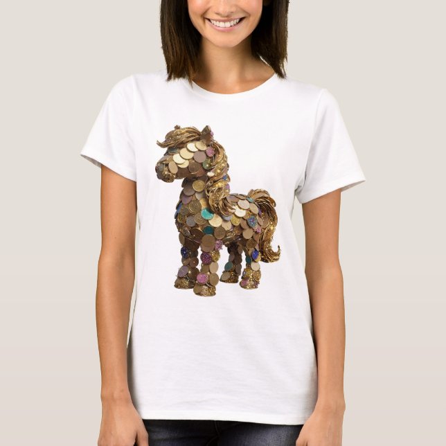 T-shirt ART ABSTRAIT Argenté Witty Design Moderne v3 (Devant)