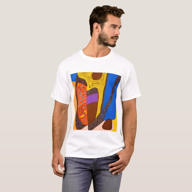 T-shirt Art Abstrait autochtone Vol 09 (Devant entier)