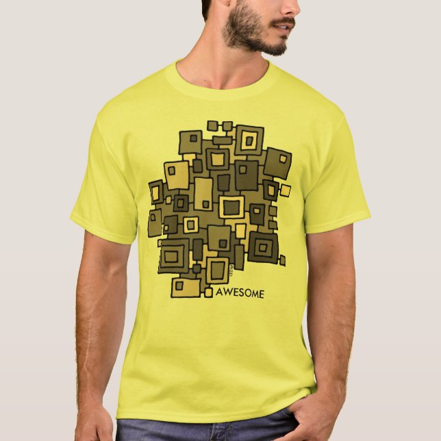 T-SHIRT ART ABSTRAIT - CITY MAPS II (Devant)