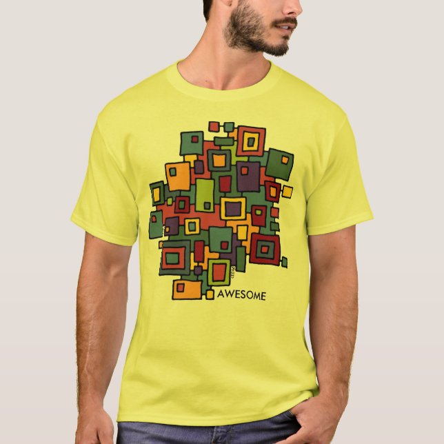 T-SHIRT ART ABSTRAIT - CITY MAPS II (Devant)