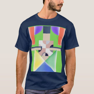 T-SHIRT ART ABSTRAIT COLORÉ