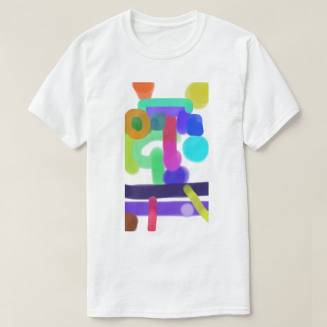 T-shirt Art Abstrait Coloré 11 (Design devant)