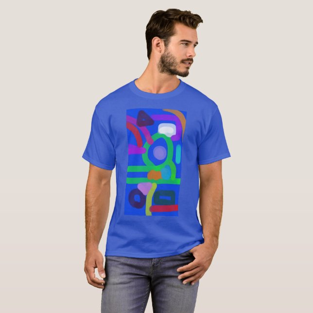 T-shirt Art Abstrait Coloré 12 (Devant entier)