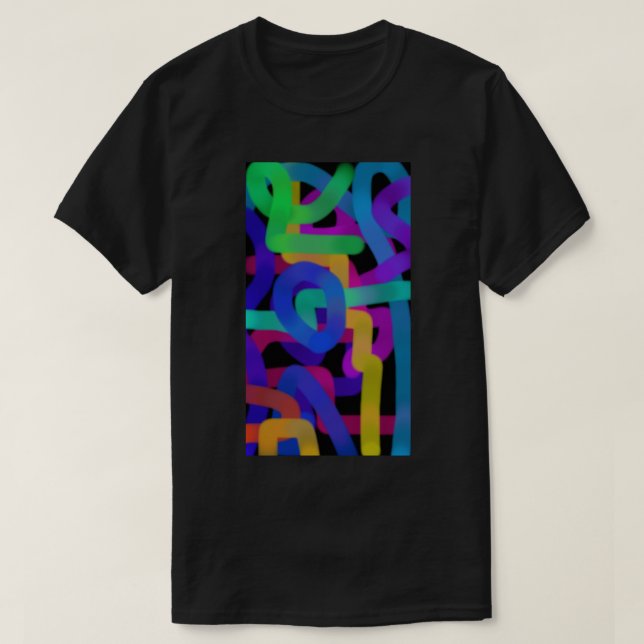 T-shirt Art Abstrait Coloré 17 (Design devant)