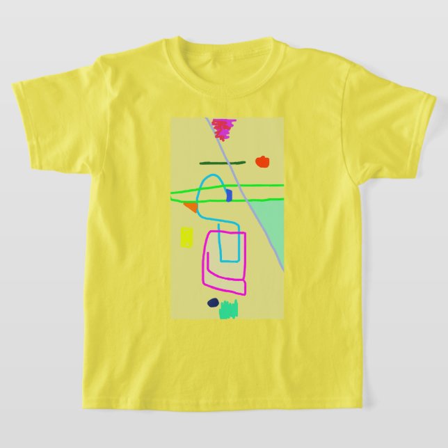 T-shirt Art Abstrait Coloré 9 (Poser)