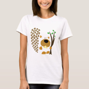 T-shirt Art abstrait de castor drôle