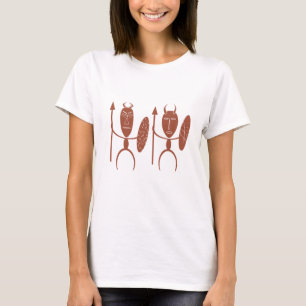 T-shirt art Abstrait de guerrier tribal africain