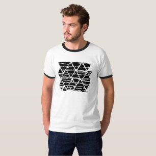 T-shirt Art abstrait des lignes modernes