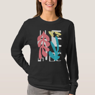 T-shirt Art Abstrait Design esthétique moderne look coloré