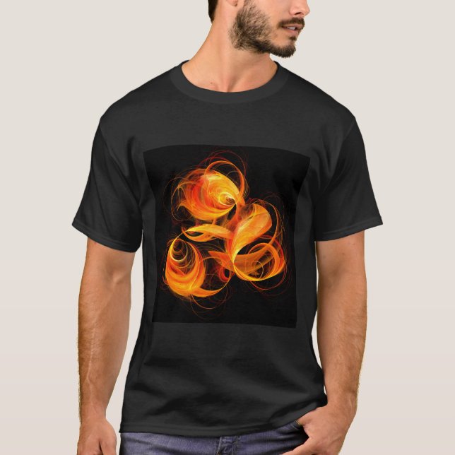 T-shirt Art Abstrait Fireball (Devant)