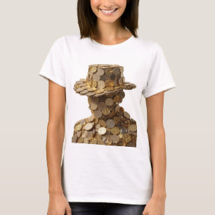 T-shirt ART ABSTRAIT Gris Design Moderne Élégant
