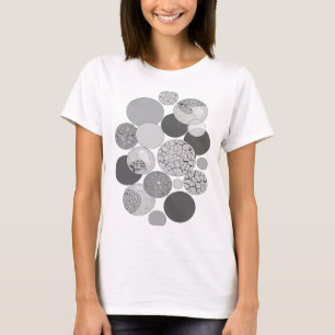 T-shirt ART ABSTRAIT Gris vibrant Design Moderne