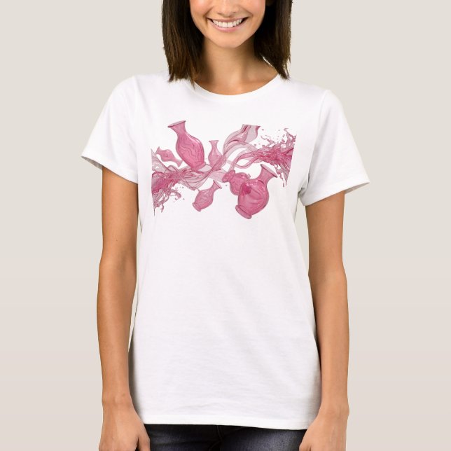 T-shirt ART ABSTRAIT Iconique Argent Impression de mode v2 (Devant)