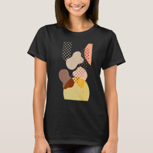 T-shirt Art Abstrait minimaliste artistique Formes moderne