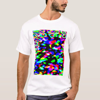 T-shirt Art abstrait néon et noir - Amusement sous lumière