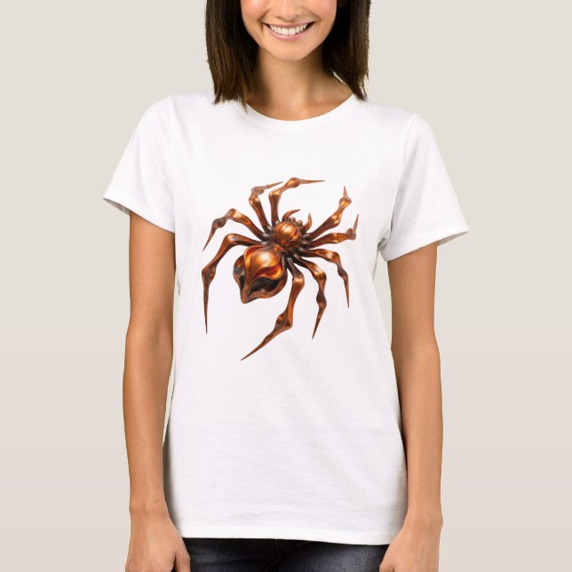 T-shirt Art abstrait orange COOL Design moderne (Devant)