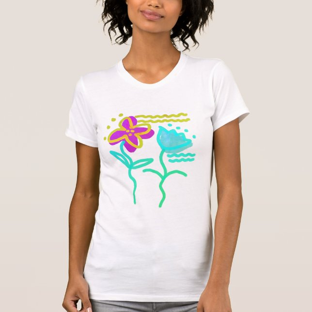 T-shirt Art Abstrait original à porter (Devant)