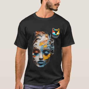 T-shirt Art Acrylique Couteau Palette - Gras Textes
