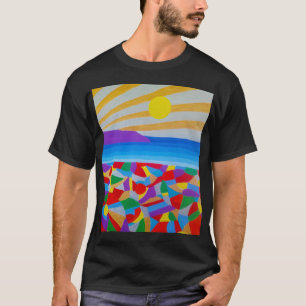 T-shirt Art Acrylique Du Sable
