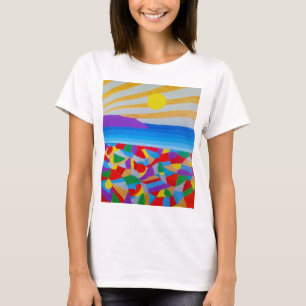 T-shirt Art Acrylique Du Sable