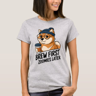 T-shirt Art amateur de café Shiba Inu