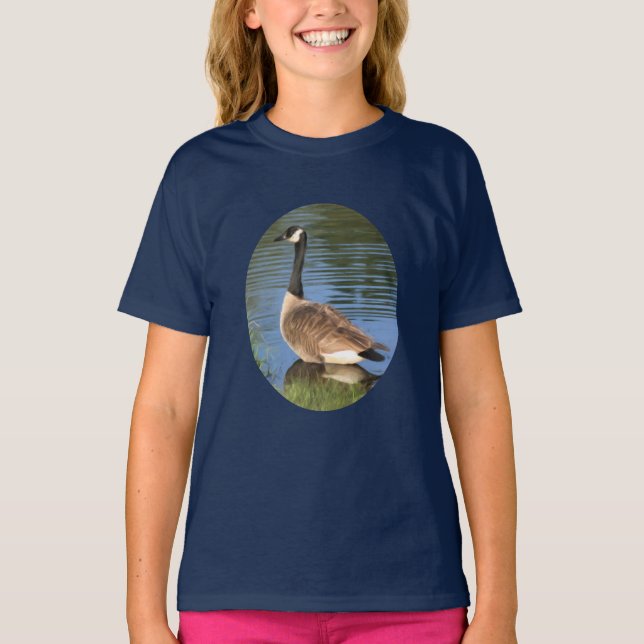 T-shirt Art animal de l'oie du Canada    (Devant)