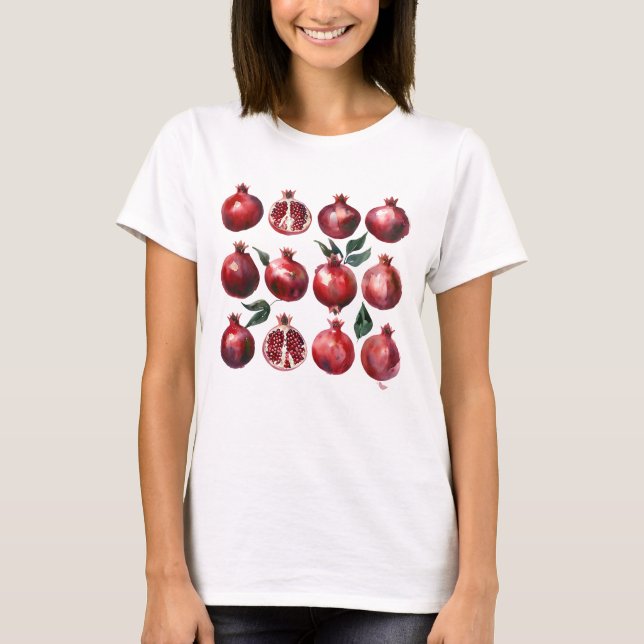 T-shirt Art aquarelle de grenade (Devant)