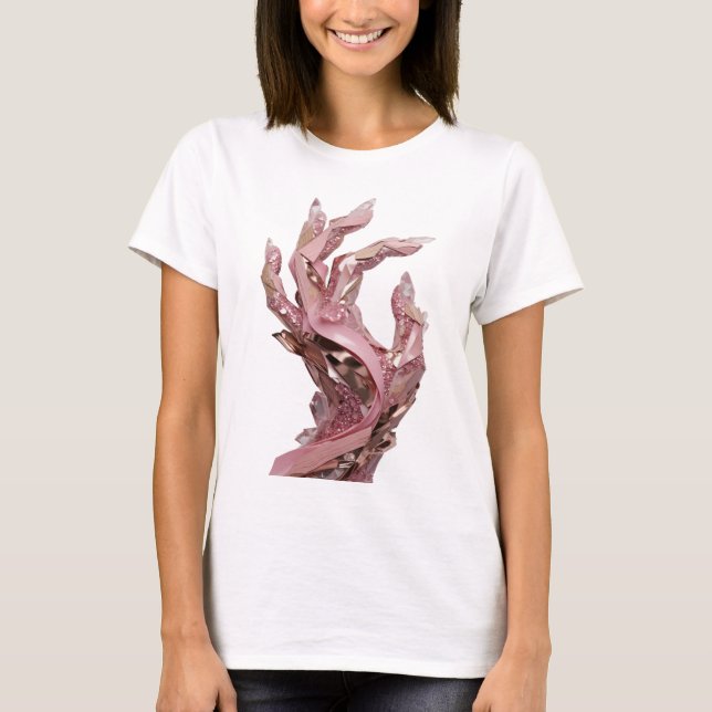 T-shirt Art argenté abstrait DESIGN MODERNE (Devant)