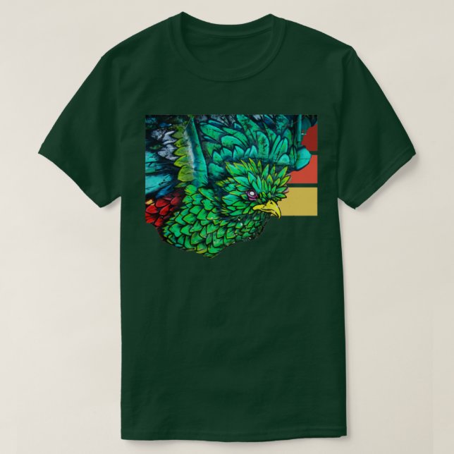 T-shirt Art Bird Guatemala Birds Souvenir Quetzal 6 (Design devant)