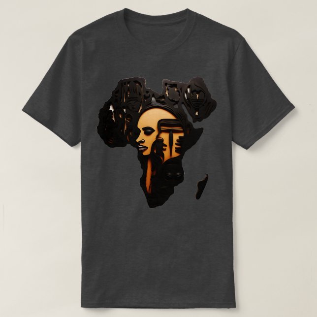 T-shirt Art Carte Afrique (Design devant)