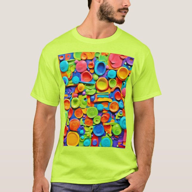 T-shirt Art céramique coloré (Devant)