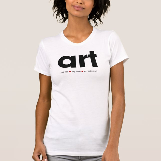 T-shirt ART - chemise de passion (Devant)