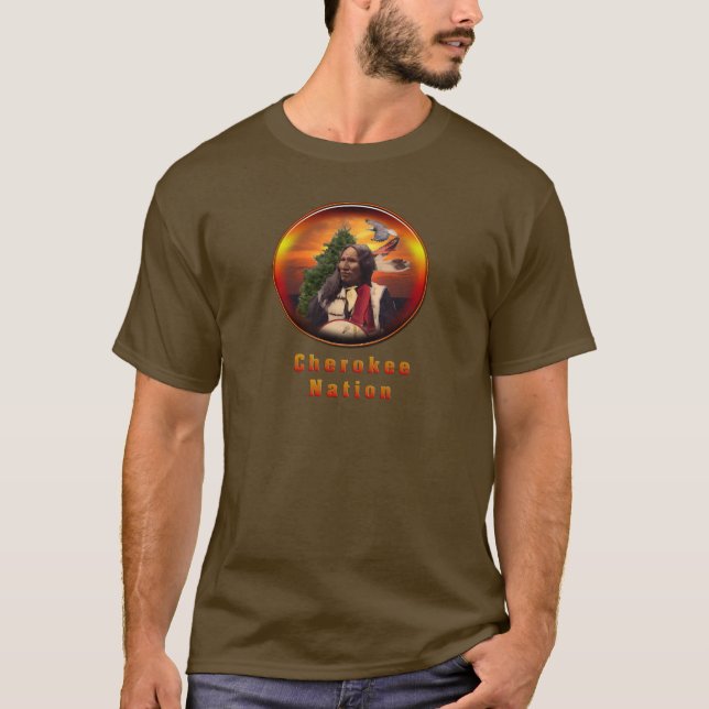 T-shirt Art cherokee d'Indiens (Devant)