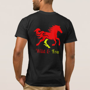 T-shirt Art Cheval sauvage et libre Tribal Cheval Lover's