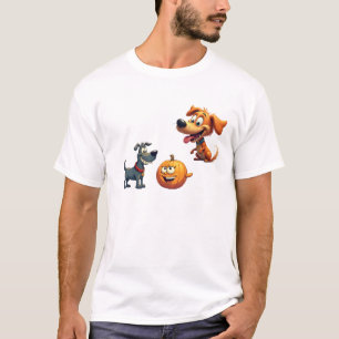T-shirt Art Chien Abstrait Moderne - Animal De Compagnie P