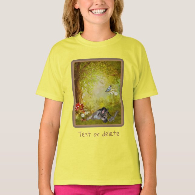 T-shirt Art Chien d'Imaginaire Chien Allemand Berger (Devant)