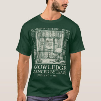 T-shirt Art classique de gravure sur bois de la bibliothèq