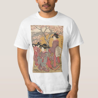 T-shirt Art classique japonais de dame de geisha