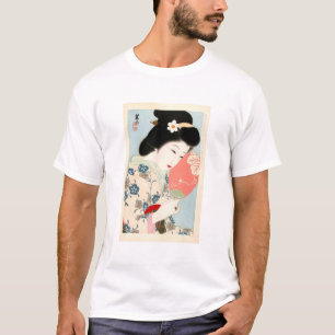 T-shirt Art classique japonais de la dame Geisha