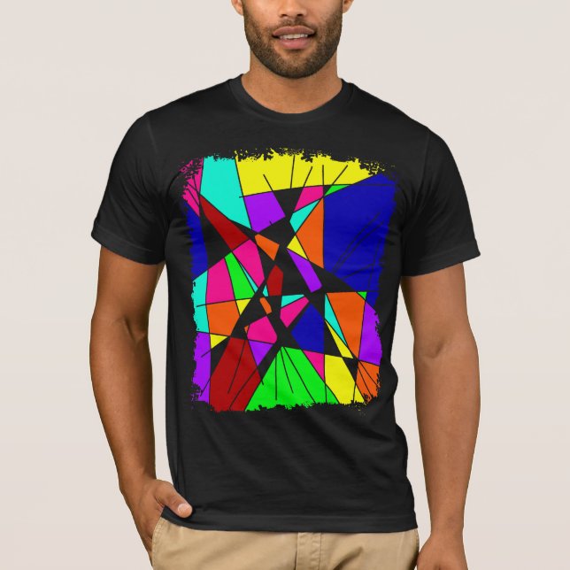 T-shirt Art coloré de puissance (Devant)