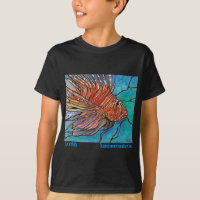 Art coloré de style "en verre souillé" de Lionfish