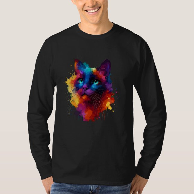 T-shirt Art coloré La Havane Brown (Devant)