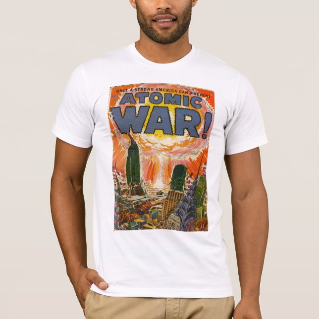 T-shirt Art comique d'âge d'or - guerre atomique (Devant)
