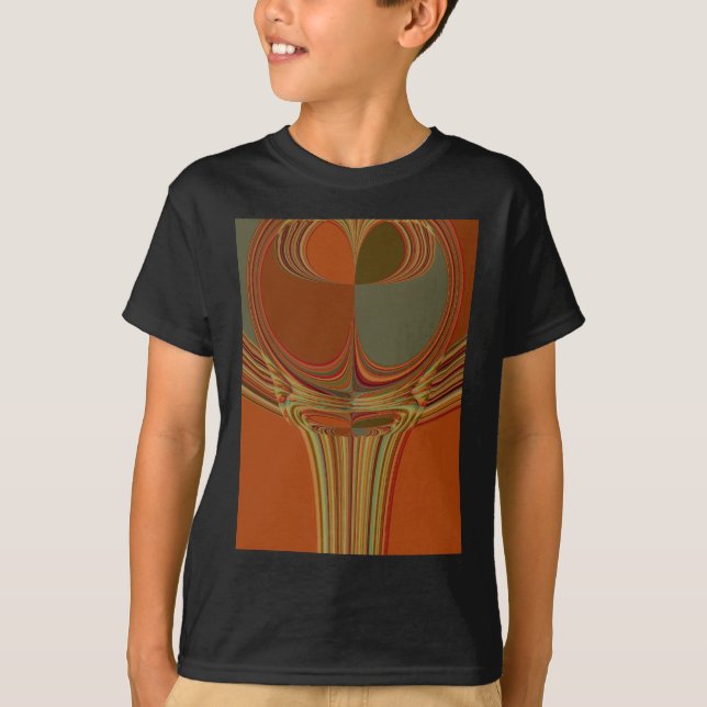T-shirt Art contemporain africain Terre (Devant)