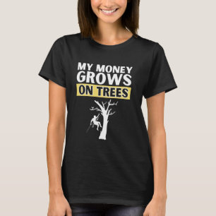 T-shirt Art cool bûcheron hommes femmes arboriculteur bûch