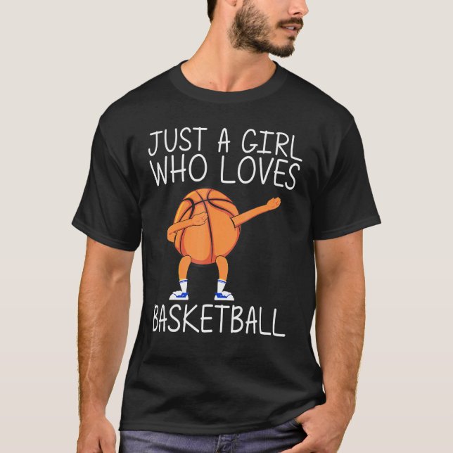 T-shirt Art cool De Basket-Ball Pour Filles Enfants Dabbin (Devant)