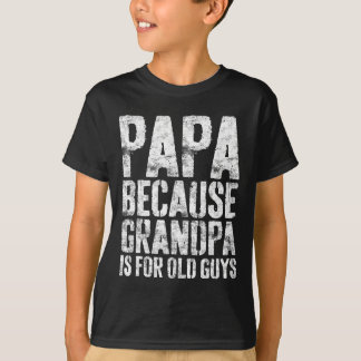T-shirt Art Cool Grand-père Pour Hommes Grand-père Papa Pa