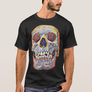 T-shirt art crâne Abstrait anthropologie anatomie humaine
