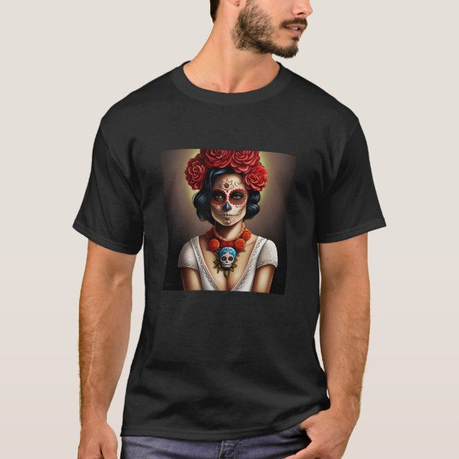 T-shirt Art crâne sucre (Devant)